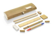 BAMBOO školský peračník so 4 ekoceruzkami