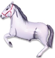 White Horse fóliový balónový kôň 60 cm Narodeniny