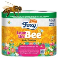 Toaletný papier Foxy biely, 4 veľké maxi rolky