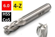 NFPa DIN844 rezačka Fi6mm 4 čepele HSS-Co KOBALT
