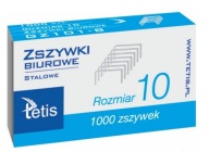 Kancelárske sponky ''10'' 1000 kusov TETIS GZ101-B