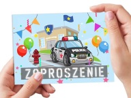 POLICAJNÁ POZVÁNKA POLICAJNÉ AUTO NA NARODENINY DIEŤAŤA + OBÁLKA ZDARMA