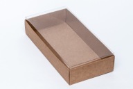 Box na DL listy papiera, vysoký, priehľadný. veko