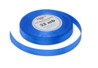 Modrá saténová stuha 12mm 32m 8107