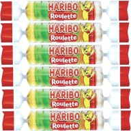 HARIBO RULETA OVOCNÉ ŽELÉ KRUHY KVAPKY 25G x 6 ks