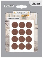 Okrúhle plstené podložky pod nábytok 22 mm, 12 kusov