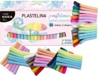 Kidea plastelína 24 farieb Pastelová škola