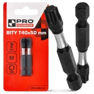 Nárazový bit TX40 Nárazový bit 50mm | Nárazový bit pre skrutkovač 2 ks.