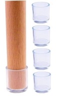 OCHRANNÉ NÁSTROJE NA NÔŽKY NÁBYTKU SILIKÓNOVÉ okrúhle 16 mm, 4 ks