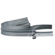3mm špirálový zips páska ŠEDÁ + 10 zipsov 5m