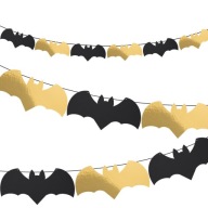 Banner Halloween Dekorácie Dekoratívne girlandy Netopiere