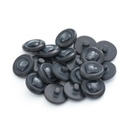 Gombíky 18mm pätka 10ks grafit