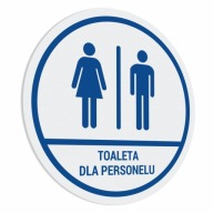 Nálepka - Zamestnanecké WC 20x20