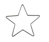 STAR kovový lapač snov SILVER obruč 13 cm