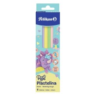 Plastelína 6 pastelových farieb Pelikan