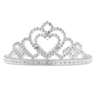 Strieborná princezná Diadémová korunka so zirkónmi pre dievča