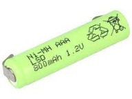 Batéria Ni-MH 1,2V 800mAh AAA R3 s platničkami