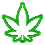 CBD rezačka CBD listy marihuany, 6 cm