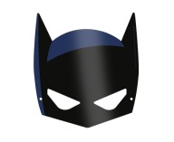 Batman papierové masky na elastickom páse 8 ks.