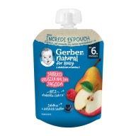 Gerber Mousse Dezert Jablko Hruška Malina Čučoriedka po 6 mesiacoch 80 g