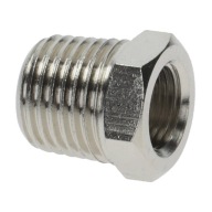Redukčný závit poniklovaná mosadz, veľkosť kľúča 17, dĺžka 13 mm Olis