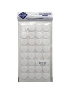 Plstené podložky na okrúhle stoličky, biele, okrúhle, 2,4 cm - 32 ks.