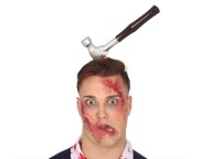 Kladivo do hlavy pre Halloweensku čelenku
