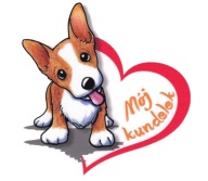 Nálepka so srdcom psa My Mutt UV