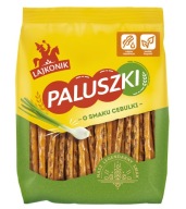 LAJKONIK Cibuľové tyčinky s príchuťou zelenej cibule, cibuľa 150g