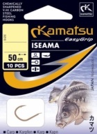 HÁČEK Č. 6 READY ISEAMA NÁSTAVCE NA KAPRA 50cm 10ks ČIERNA KAMATSU