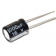 1000uF 16V Elektrolytický kondenzátor 10ks