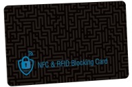 Karta, ktorá blokuje signály NFC a RFID