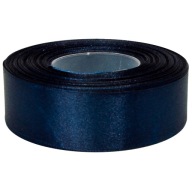 Stuha saténová 25mm 27mb TMAVÁ NAVY MODRÁ