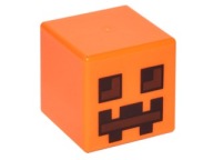 Lego New Head Orange Head Cube Minecraft Pumpkin Pumpkin 19729pb001