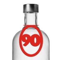 Prívesky na fľaše alkohol vodka 90 NARODENINY x10