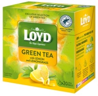 Green Tea Express Zelený čaj Citrón a citrónová tráva 20 T. LOYD