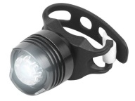 LTC LED predné svetlo na bicykel 1W so silikónovým remienkom, čierne. LXETS47