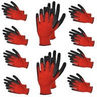 SILNÉ RUKAVICE SILNÉ OCHRANNÉ PRACOVNÉ RUKAVICE 10 PÁROV S PÁROVANÝM latexom r10