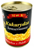 KONZERVOVANÁ KUKURICA Z POĽSKA MK 400g