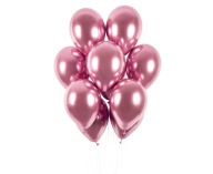 BALÓNKY LESKLÉ CHrómové Rose Gold - 30cm - 10 ks