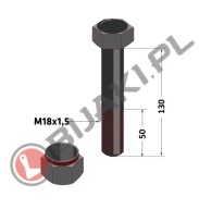 Kalená skrutka M18x130 pre cepovú kosačku 10.9