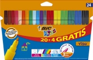 UMÝVAJÚCE ŠKOLSKÉ VÝLETY, ZNAČKY, UMÝVAJÚCE ŠKOLY Bic Kids Visa 24 FAREBNÝCH PÚDROV
