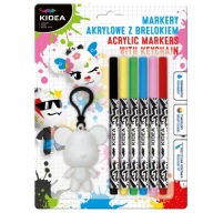 AKRYLÁTOVÉ ZNAČOVAČE 6 FAREB S KRÚŽKOM