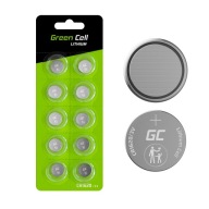 Blister 10x lítiová batéria Green Cell CR1620 lítiové batérie 3V 70mAh 10ks