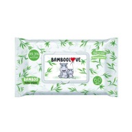 BAMBOOLOVE Bambusové vlhčené obrúsky, 60 ks.