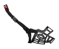 PET NOVA Flexibilný plastový náhubok 23cm, popruh 34-46cm