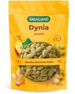 Lúpané tekvicové semienka 100% Bakalland 100g prírodná lahodná PRÉMIOVÁ KVALITA