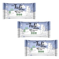 3x Tuli vlhčené obrúsky Voda a Panthenol, olej