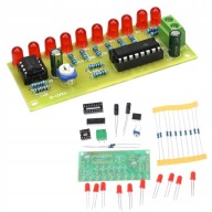 Modul plávajúceho svetla NE555 LED na učenie sa spájkovania vlastnými rukami