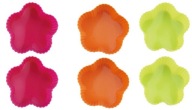Silikónové formičky na muffiny FLOWERS 6 ks